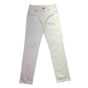 Ring of fire White Denim Jeans Straight Leg Casual Pants Sz 12 Fits‎ 26"
